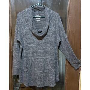 Torrid Super Soft Plush Gray Cowl Neck Sweater Sz‎ 1